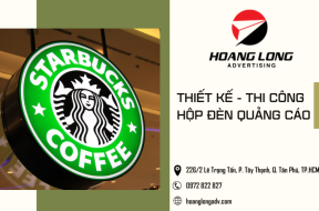 Đơn vị thiết kế - thi công hộp đèn quảng cáo tại Tân Phú, TPHCM