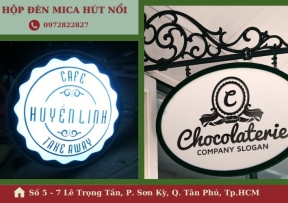 7 lý do bạn nên sắm cho cửa tiệm hộp đèn mica hút nổi giá rẻ của Hoàng Long ADV