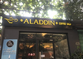 Bảng Hiệu Chữ Nổi Mica: ALADDIN COFFEE