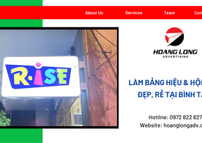 Làm bảng hiệu, hộp đèn quảng cáo đẹp, chuyên nghiệp tại Bình Tân