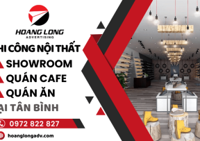 Thi công nội thất showroom, quán cafe, quán ăn tại Tân Bình