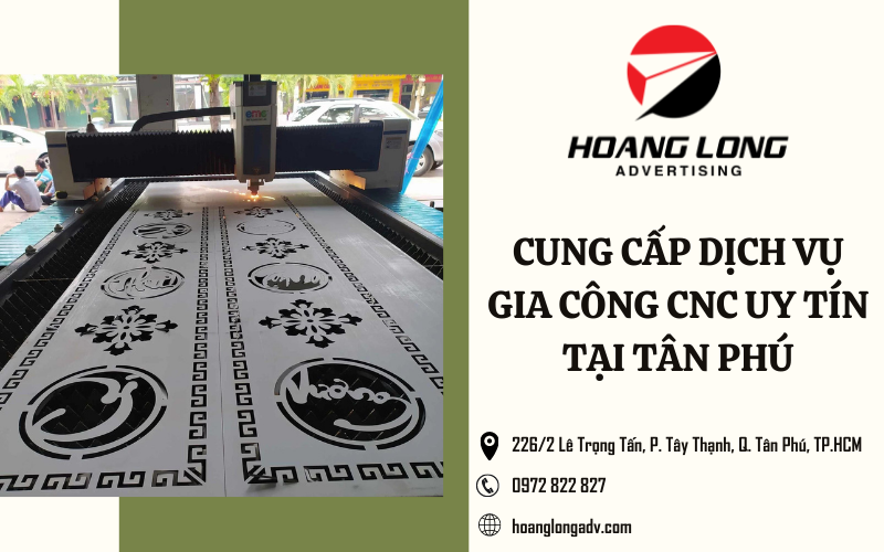 Hoàng Long ADV nhận thiết kế - gia công CNC tại Tân Phú